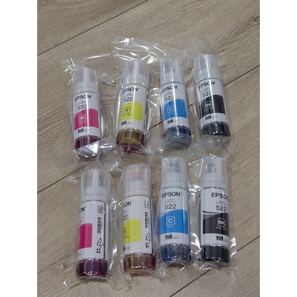 8 Genuine Epson 522 Ink Combo Pack for ET-2400 ET-2840-ET-4810-OEM-4PK
